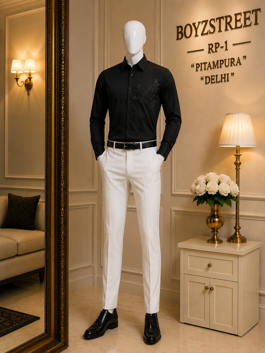 Black Eagle Embroidered Shirt